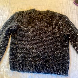 Elegant brand new sweater sparkly grey color